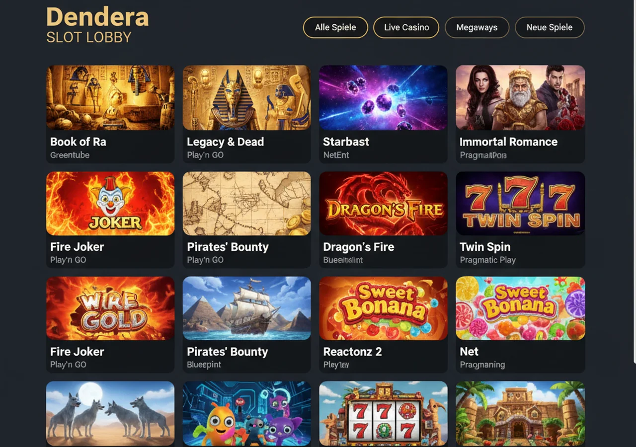 Spielangebot bei Dendera – Dendera